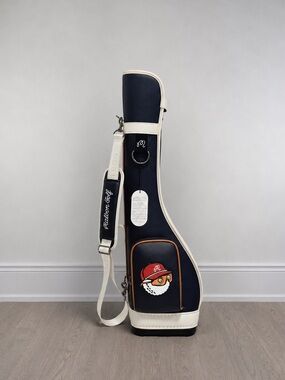 Malbon Golf Lightweight Sunday Golf Bag | Premium Carry Pencil Bag | Black